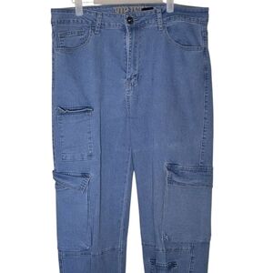 VIP Light Blue Cargo Jeans Size15-16